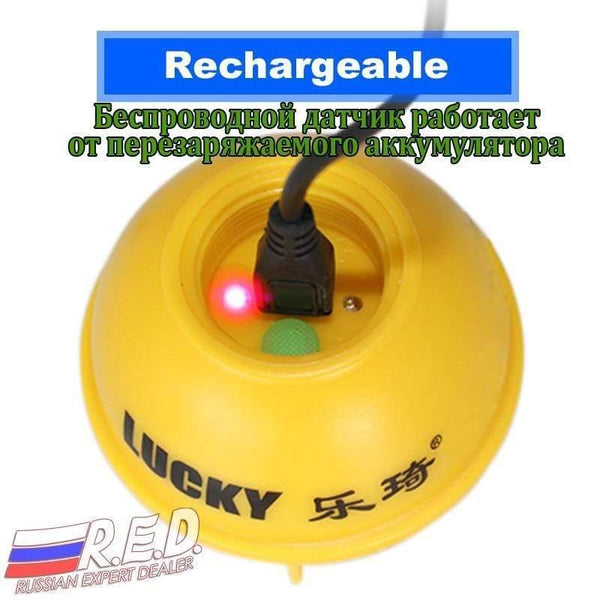 Planet Gates China Russian Version Color Screen Wireless Fish Finder Rechargeable Battery 100m Operational Range Waterproof