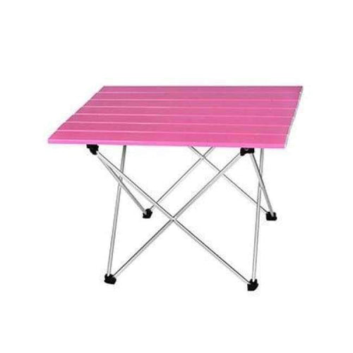 Planet Gates China / S 39.5x35x32cm Table Foldable Folding Camping Hiking Desk Traveling Outdoor Picnic New Blue Gray Pink Black Al Alloy Ultra-light S L