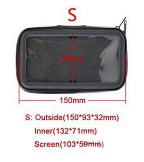 Planet Gates Universal Waterproof Motorcycle Phone Holder Zipper Pocket Handlebar Phone Mount Stand Support Bag For Iphone X 8 7 6 Cellphone