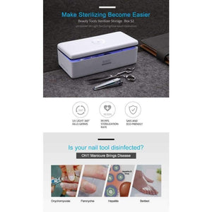 Planet Gates China / S2 EU Plug UV Sterilizer Box Beauty Tools Sterilizer Storage Box S2 Portable Disinfection Box for Salon Nail Art Tools