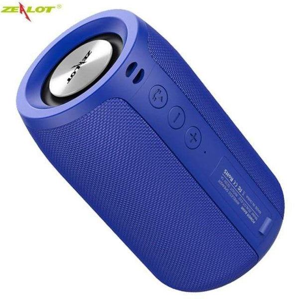Planet Gates China / S32-Blue ZEALOT Powerful Bluetooth Speaker Bass Wireless Portable Subwoofer Waterproof Sound Box Support TF, TWS, USB Flash Drive