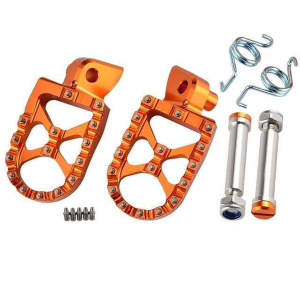 Planet Gates China / Set Orange Motorcycle Footrest Footpeg Foot Pegs For Yamaha YZ 65 85 125 250 125X 250X 250FX 450FX WR 250F 450F YZF WRF 250 450 2001 - 2019