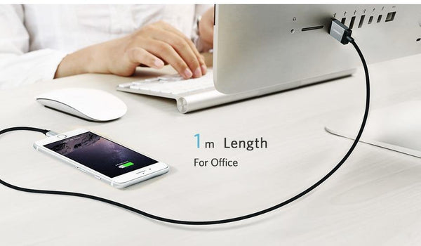 Planet Gates China / Silver / 1m Ugreen MFi USB Cable for iPhone Xs Max 7 Plus 2.4A Fast Charging Lightning Cable for iPhone 6 USB Data Cable Phone Charger Cable