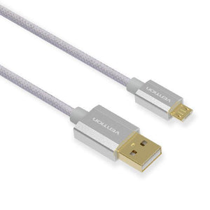 Planet Gates China / Silver Gold Plated / 0.5m Vention Micro USB Fast Charger Cable USB Data Cable Mobile Phone Cable for Samsung Galaxy S4 HTC LG Android Smartphone Microusb