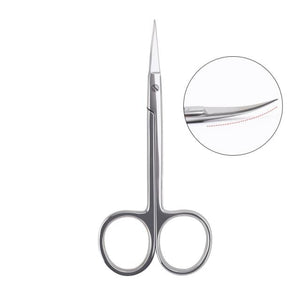 Planet Gates China / silver Manicure Scissors Curved Tip Scissors Professional Stainless Steel Nail Dead Skin Remover Nail Clipper Salon Nail Tools