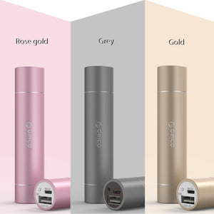 Planet Gates China / Silver ORICO 2600mAh External Battery Pack Portable Aluminum Power Bank for iPhone iPad Xiaomi Samsung LG Android with SOS Flashlight