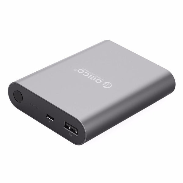 Planet Gates China / Silver ORICO Q1 QC2.0 Power Bank Aluminum 10400mAh Quick Charger 5V2A / 9V1.8A / 12V1.5A Portable and Universal