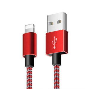 Planet Gates China / silver red / 25cm Suntaiho 10-Pack usb cable for iphone cable fast charging for iPhone 7 plus XS MAX 8 XR 5s 6s X iPad SE Phone USB Charger Cable