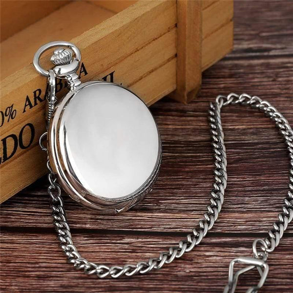 Planet Gates China Silver Smooth Pendant Causal Cool Men Gift Chain Modern  Women Pocket Watch  Fashion Necklace Quartz Children Xmas