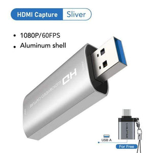 Planet Gates China / Sliver 4K Video Capture HDMI Capture Card USB 3.0 2.0 60FPS for Switch Camera Live Streaming Recording PS4 DVD Recorder C371