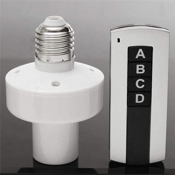 Planet Gates China Smart 7A E27 Screw Wireless Remote Control Light Base Lamp Bulb Holder Cap Socket Switch Lighting Accessories About 30m AC 220V