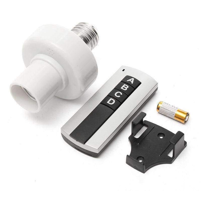 Planet Gates China Smart 7A E27 Screw Wireless Remote Control Light Base Lamp Bulb Holder Cap Socket Switch Lighting Accessories About 30m AC 220V