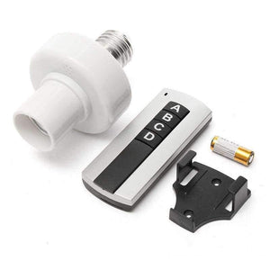 Planet Gates China Smart 7A E27 Screw Wireless Remote Control Light Base Lamp Bulb Holder Cap Socket Switch Lighting Accessories About 30m AC 220V