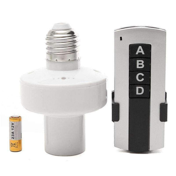 Planet Gates China Smart 7A E27 Screw Wireless Remote Control Light Base Lamp Bulb Holder Cap Socket Switch Lighting Accessories About 30m AC 220V