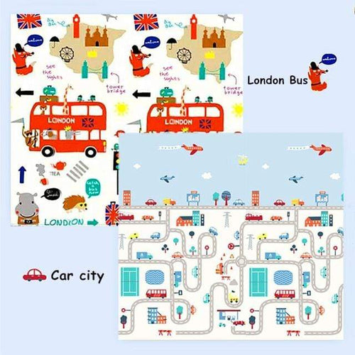 Planet Gates China / STYLE 4 / 200CM*150CM Baby Play Mat Foldable Xpe Puzzle Mat Educational Children's Carpet Double-sided Climbing Pad Kids Rug Activitys Games Toys