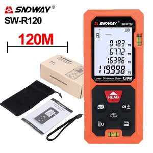 Planet Gates China / SW-R120 120M SNDWAY Laser Rangefinder High Accurate Roulette Laser Distance Meter Measuring 40M 100M 120M Digital Tape Measure Range Finder