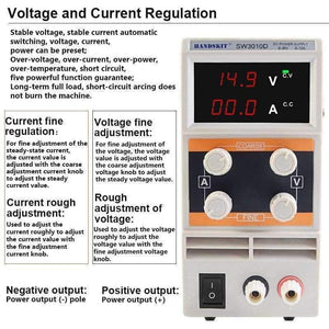 Planet Gates China SW3010D Mini 30V 10A Power Supplier Digital DC 110V/220V Voltage Switching Power Supply Adjustable DC Regulated Power