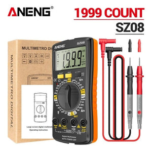 Planet Gates China / SZ08 Orange ANENG SZ08 Digital Multimeter Ultra-thin storage Professional Multimetro Auto Voltmeter AC DC 220V Resistance Handhold Testers