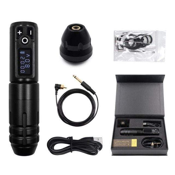 Planet Gates China / Tattoo Machine Sets Portable Wireless Tattoo Machine German Motor Low Vibration Rotary Tattoo Pen with Replaceable Battery for Permanent Makeup