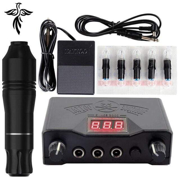 Planet Gates China / Tattoo Pen Set1 Professional Tattoo Kit Set Permanent Makeup Kit Rotary Machines Tattoo Power Supply Tattoo Needles Ink Complete Tools Supplies