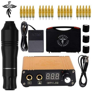 Planet Gates China / Tattoo Pen Set2 Professional Tattoo Kit Set Permanent Makeup Kit Rotary Machines Tattoo Power Supply Tattoo Needles Ink Complete Tools Supplies