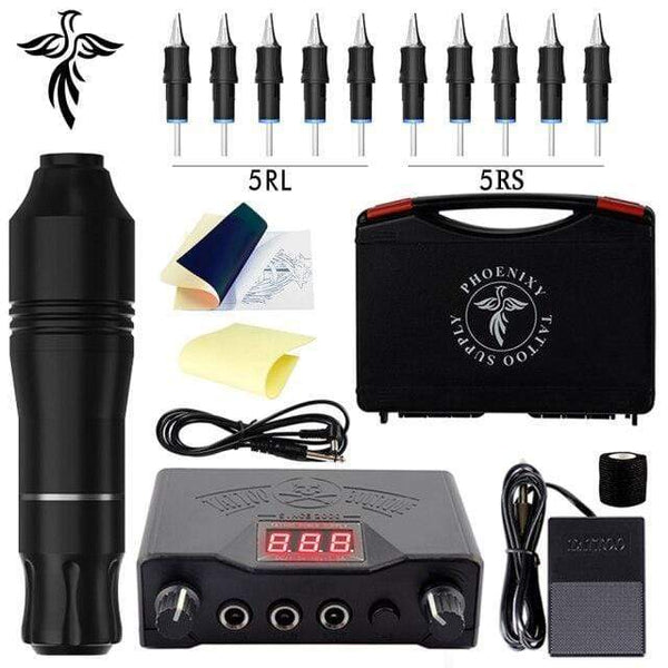Planet Gates China / Tattoo Pen Set3 Professional Tattoo Kit Set Permanent Makeup Kit Rotary Machines Tattoo Power Supply Tattoo Needles Ink Complete Tools Supplies