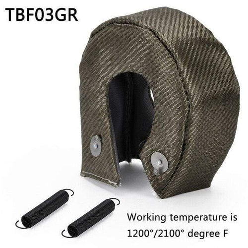 Planet Gates China / TBF03GR WLR - 100% Full Titanium T3 Turbo Blanket Turbo Heat Shield Fit : T2 T25 T28 GT28 GT30 GT35 And Most T3 Turbo WLR1303-2T/TBF03