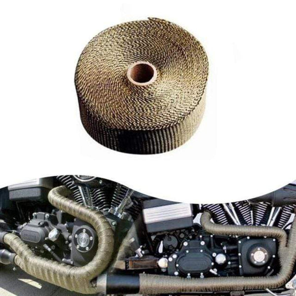 Planet Gates China / Titanium Motorcycle Exhaust Thermal Tape  Header Heat Wrap Manifold Insulation Roll 1.5mm*25mm*5m Turbo Heat Insulation Tape