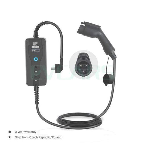 Planet Gates China / Type 1 5 m Portable EV Charger Level 2  J1772  Type 2  EVSE Controlle Electric Car Charging Stations 16A  230V Home Wallbox For Zoe Leaf