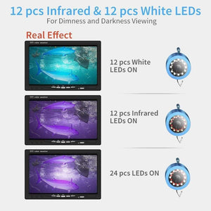 Planet Gates China / Type A 30M 30M Underwater Fishing Camera Video Fish Finder 12PCS White LED+12PCS Infrared LED Night Vision DVR OPTIONAL