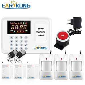 Planet Gates China / Type A Security Protection Wireless 433MHz GSM Alarm System White Color Home Burglar Alarm System Inside Antenna Keyboard Motion Sensor