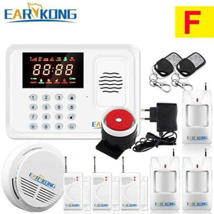 Planet Gates China / Type F Security Protection Wireless 433MHz GSM Alarm System White Color Home Burglar Alarm System Inside Antenna Keyboard Motion Sensor