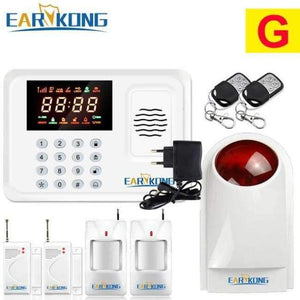 Planet Gates China / Type G Security Protection Wireless 433MHz GSM Alarm System White Color Home Burglar Alarm System Inside Antenna Keyboard Motion Sensor