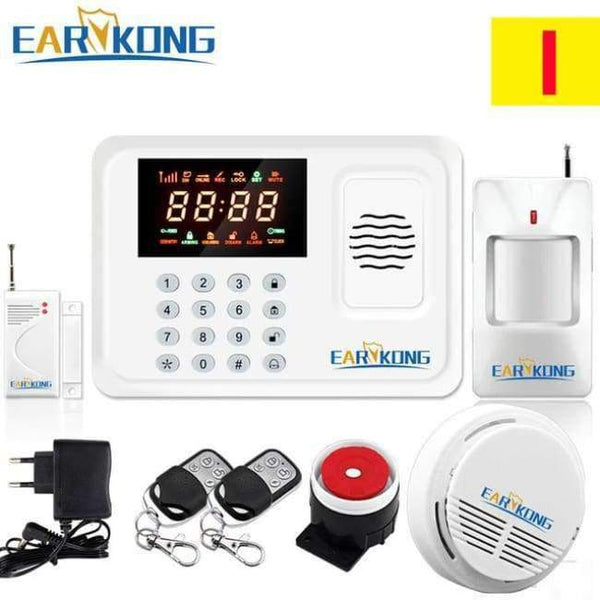 Planet Gates China / Type I Security Protection Wireless 433MHz GSM Alarm System White Color Home Burglar Alarm System Inside Antenna Keyboard Motion Sensor