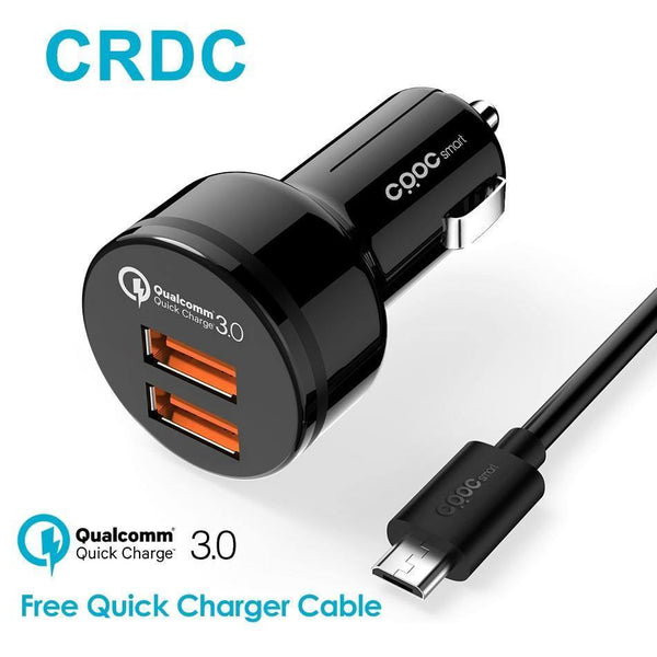 Planet Gates China / universality Car-Charger Quick Charge 3.0 Dual QC 3.0 USB Car Phone Charger for Xiaomi mi5 iPhone 7 Samsung Galaxy s8 7 6 LG Huawei Etc