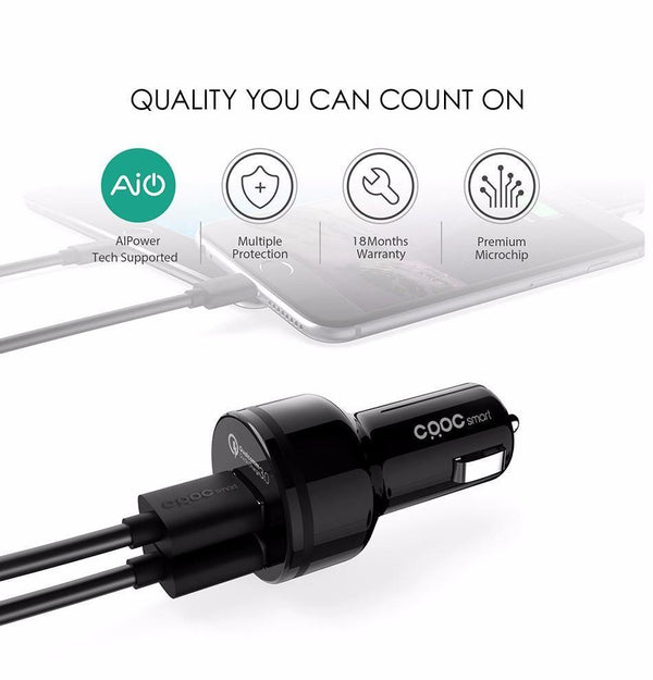 Planet Gates China / universality Car-Charger Quick Charge 3.0 Dual QC 3.0 USB Car Phone Charger for Xiaomi mi5 iPhone 7 Samsung Galaxy s8 7 6 LG Huawei Etc