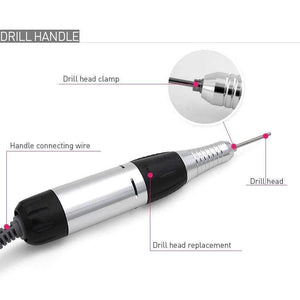 Planet Gates China / US 110V Nail Drill Manicure Set 30000 RPM Electric Nail Drill Machine Drills Accessory Speed Control Pedicure Manicure Tools
