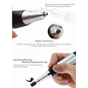 Planet Gates China / US plug(110v) Electric Nail Drill Machine Nail Art Equipment Manicure Pedicure Files Electric Manicure Drill & Accessory