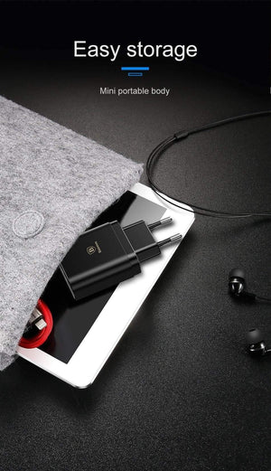 Planet Gates China / US Plug Black Baseus Multi USB Charger For iPhone Samsung Xiaomi mi 3.4A Fast Charging Travel Wall Charger EU US Plug LED Mobile Phone Charger