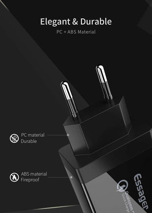 Planet Gates China / US Plug White Quick Charge 3.0 USB Charger 30W QC3.0 Fast Charging USB Wall Charger for iPhone Samsung Xiaomi Mobile Phone Charger