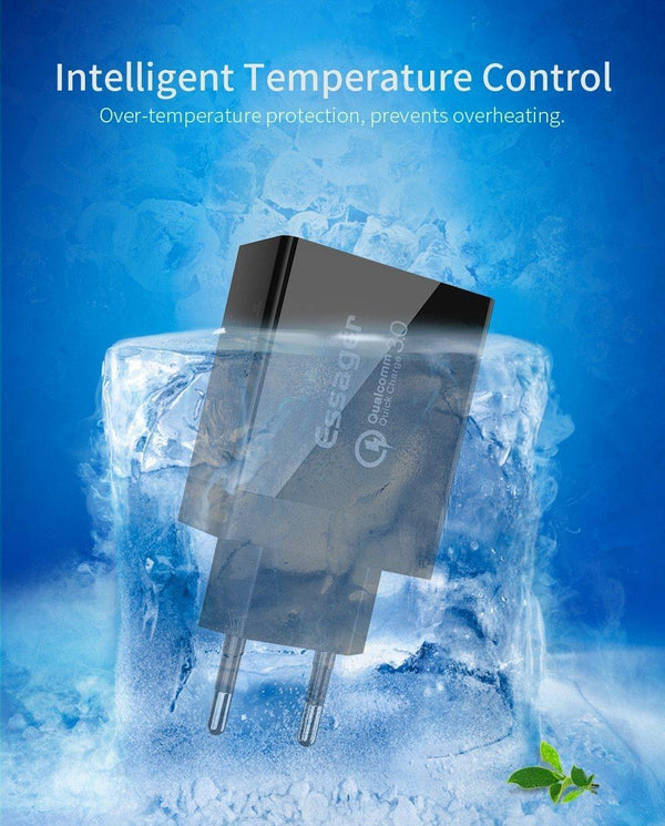 Planet Gates China / US Plug White Quick Charge 3.0 USB Charger 30W QC3.0 Fast Charging USB Wall Charger for iPhone Samsung Xiaomi Mobile Phone Charger