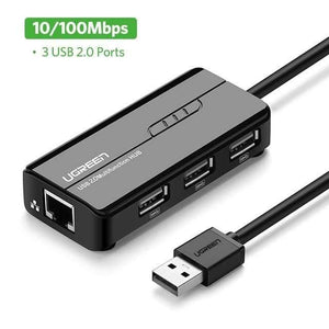 Planet Gates China / USB 2.0-100Mbps USB Ethernet USB 3.0 2.0 to RJ45 HUB for Xiaomi Mi Box 3/S Set-top Box Ethernet Adapter
