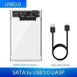Planet Gates China / USB3.0 Model HDD Case 2.5 Transparent SATA to USB 3.0 Adapter External Hard Drive Enclosure for 7mm/9.5mm SSD Disk HDD UASP SATA III