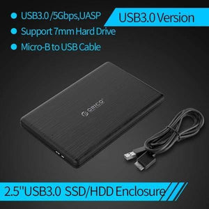 Planet Gates China / USB3.0 Version HDD Case 2.5 inch SATA to USB3.1 Gen2 Type-C/ USB3.0 SSD Adapter for 7mm USB C Hard Disk Drive Box External HDD Enclosure