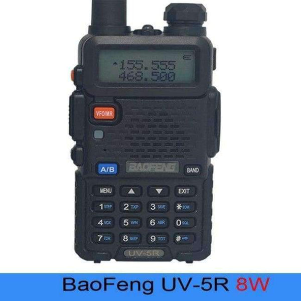 Planet Gates China / UV-5R Black 8W UV 5r Portable Radios Baofeng UV5R two way radio Walkie-talkie 5W vhf uhf dual band Communication Equipment