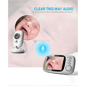 Planet Gates China VB603 Video Baby Monitor 2.4G Wireless With 3.2 Inches LCD 2 Way Audio Talk Night Vision Surveillance Security Camera Babysitter