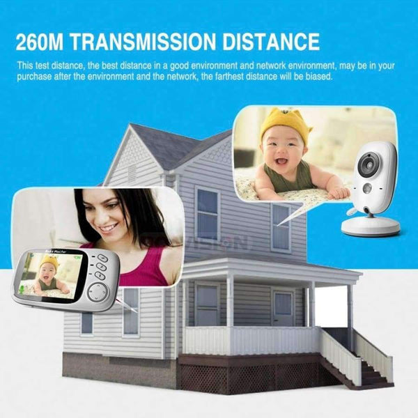 Planet Gates China VB603 Video Baby Monitor 2.4G Wireless With 3.2 Inches LCD 2 Way Audio Talk Night Vision Surveillance Security Camera Babysitter