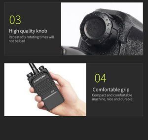 Planet Gates China Walkie Talkie UHF 400-480MHz 10W Two Way Radio HF Transceiver Communication Equipment Ham Radio Portable Transceiver