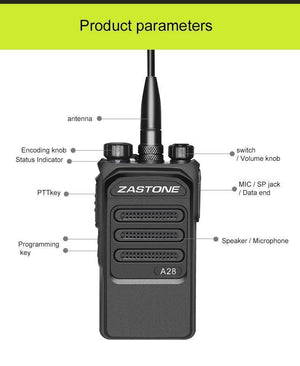 Planet Gates China Walkie Talkie UHF 400-480MHz 10W Two Way Radio HF Transceiver Communication Equipment Ham Radio Portable Transceiver