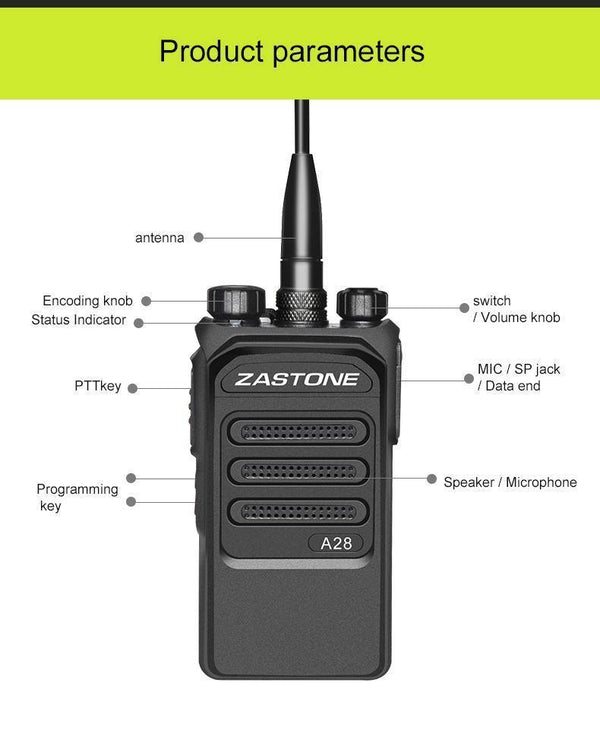 Planet Gates China Walkie Talkie UHF 400-480MHz 10W Two Way Radio HF Transceiver Communication Equipment Ham Radio Portable Transceiver